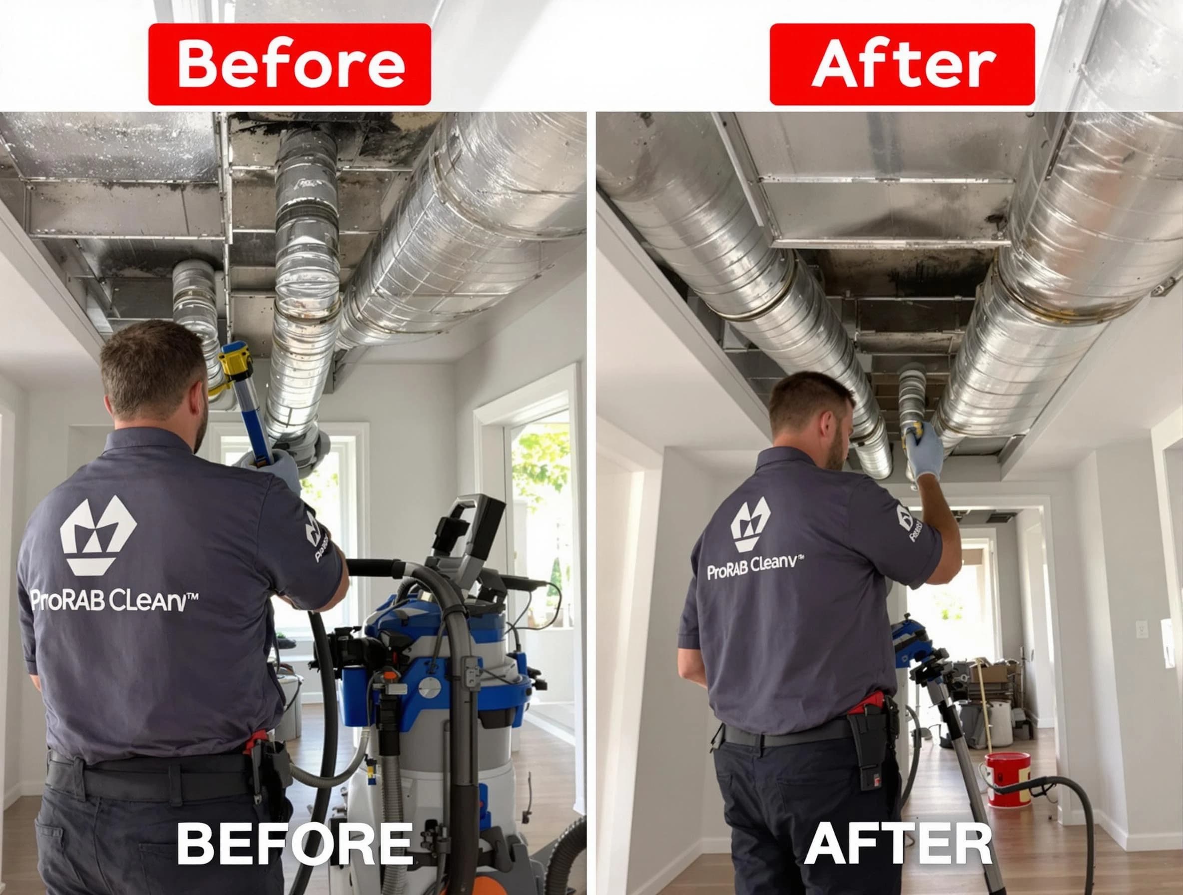 Hiram Air Duct Cleaning expert performing thorough residential duct cleaning in a Hiram home