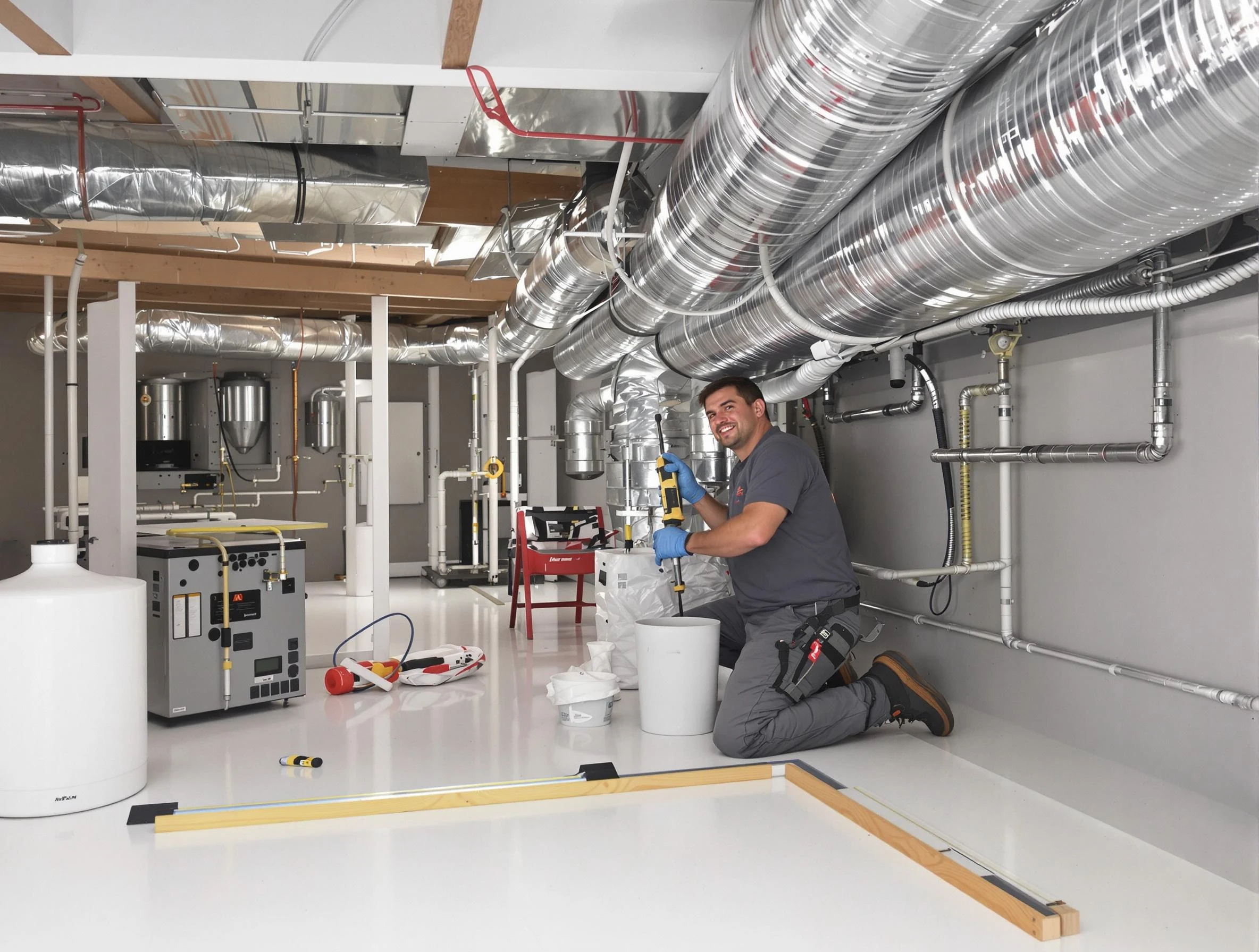 Professional duct sealing service by Hiram Air Duct Cleaning in Hiram