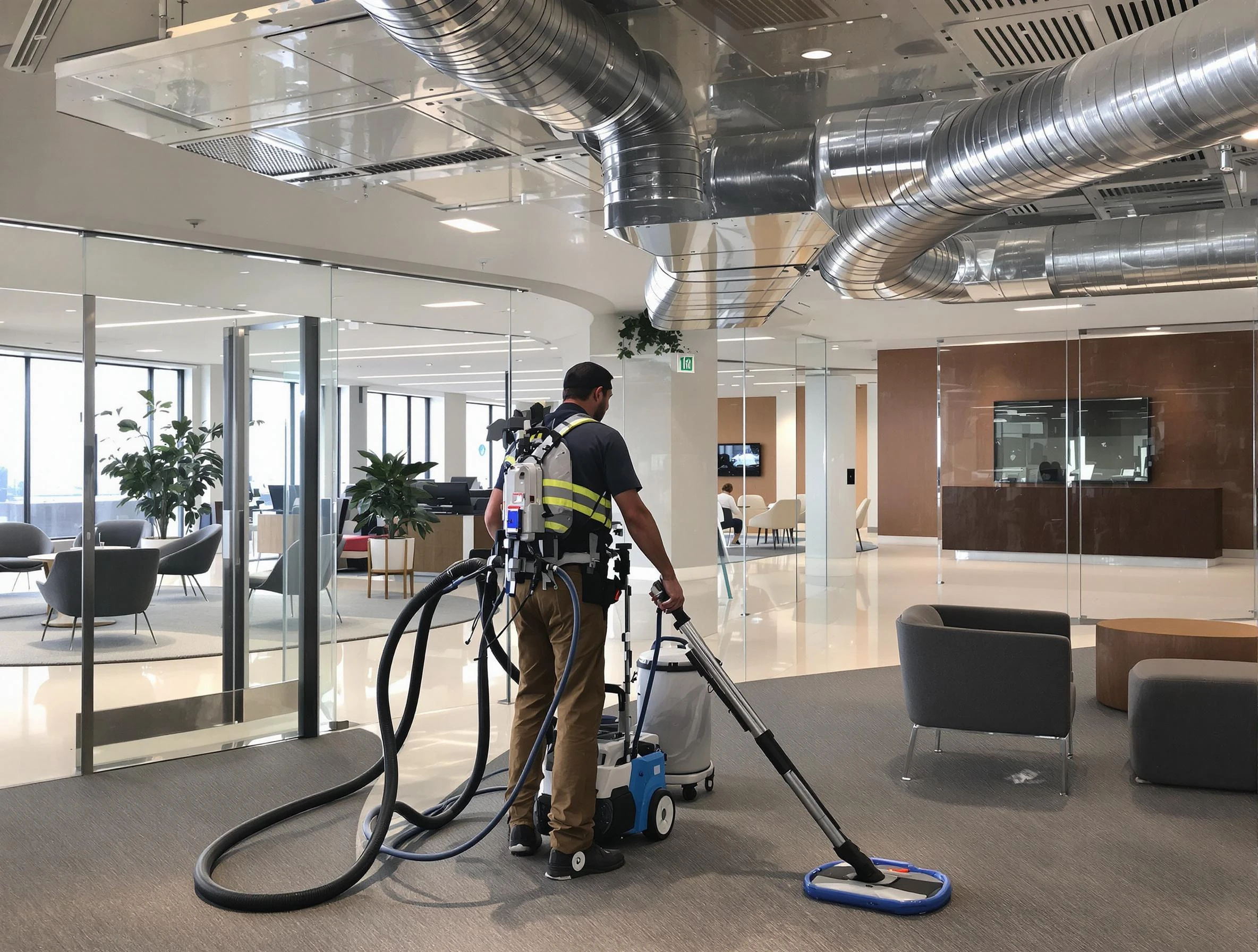 Commercial duct cleaning service by Hiram Air Duct Cleaning in Hiram